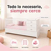 Cuna Cama Evolutiva Multifunción Kippi Blanca Kidscool  
