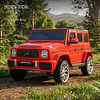 Retiro Express - Auto a Batería Jeep G63 Con Licencia Mercedes 12V Rojo