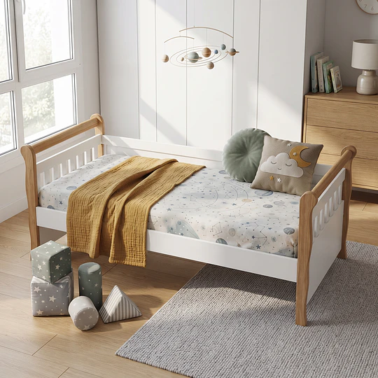 Cama Cuja Blanco Café Julia 