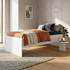 Cama con Baúl Israel Blanca 1 Plaza