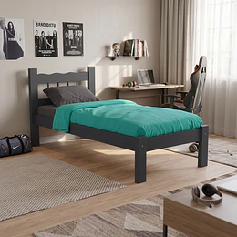 Cama Individual Negro Be 