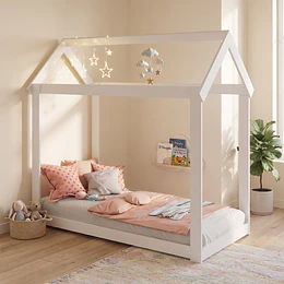 Cama Casita Montessori Cariño Blanca