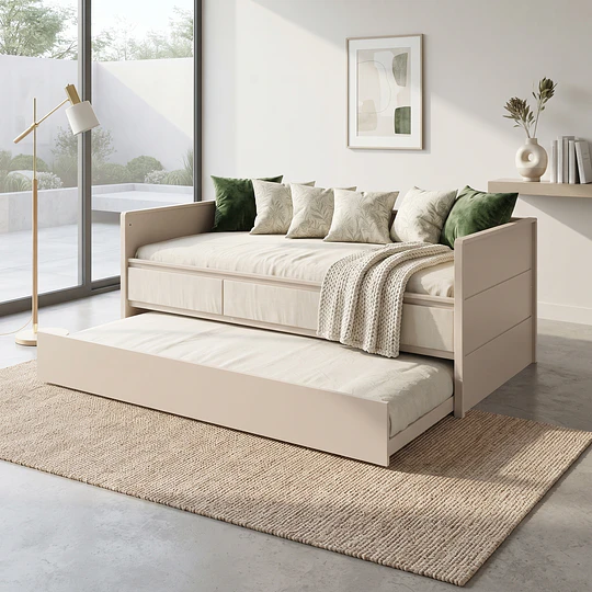 Cama Nido 3 Cajones Lais Perla 