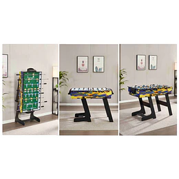 Retiro Express-Mesa Plegable 5 Juegos Kidscool Taca Taca Pool Ping Pong- 