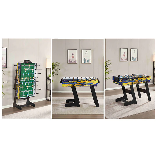 Retiro Express-Mesa Plegable 5 Juegos Kidscool Taca Taca Pool Ping Pong- 