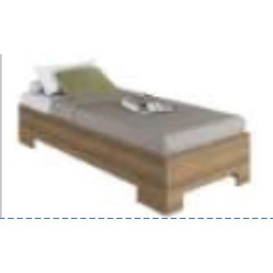 Cama 1 Plaza Miel Be Design Xangai 90x190 cm - Cama Juvenil Baja MDP