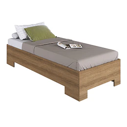 Cama 1 Plaza Miel Be Design Xangai 90x190 cm - Cama Juvenil Baja MDP