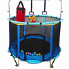 Retiro Express- Cama Elástica Infantil 4,5 Pies (1,40m) Kidscool Azul con Barra Regulable y Accesorios