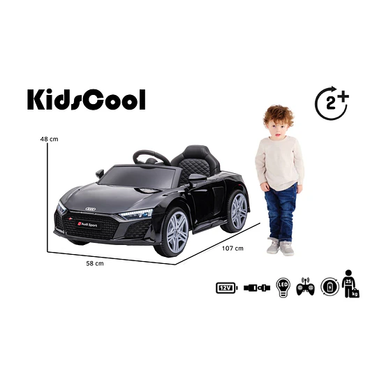Retiro Express-Audi R8 Spyder Bateria Negro