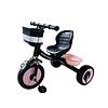 Triciclo Infantil a Pedales Rosa con Canastillo