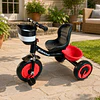 Triciclo Infantil a Pedales Rojo con Canastillo