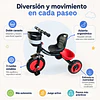 Triciclo Infantil a Pedales Rojo con Canastillo