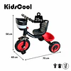 Triciclo Infantil a Pedales Rojo con Canastillo