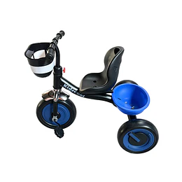 Triciclo Infantil a Pedales Azul con Canastillo - Preventa 20 de Octubre