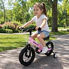 Bicicleta Infantil 2 en 1 Aro 12 Rosado Balance Pedales Rueditas