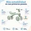 Correpasillos Infantil Mini Bicicleta Aprendizaje 4 Ruedas Verde