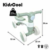 Correpasillos Infantil Mini Bicicleta Aprendizaje 4 Ruedas Verde