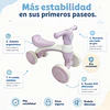 Correpasillos Infantil Mini Bicicleta Aprendizaje 4 Ruedas Rosado