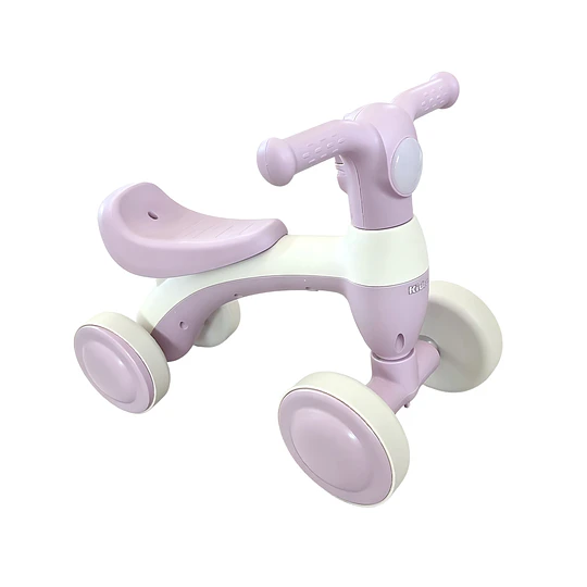 Correpasillos Infantil Mini Bicicleta Aprendizaje 4 Ruedas Rosado