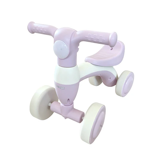Correpasillos Infantil Mini Bicicleta Aprendizaje 4 Ruedas Rosado