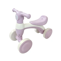 Correpasillos Infantil Mini Bicicleta Aprendizaje 4 Ruedas Rosado- Preventa 20 de Octubre