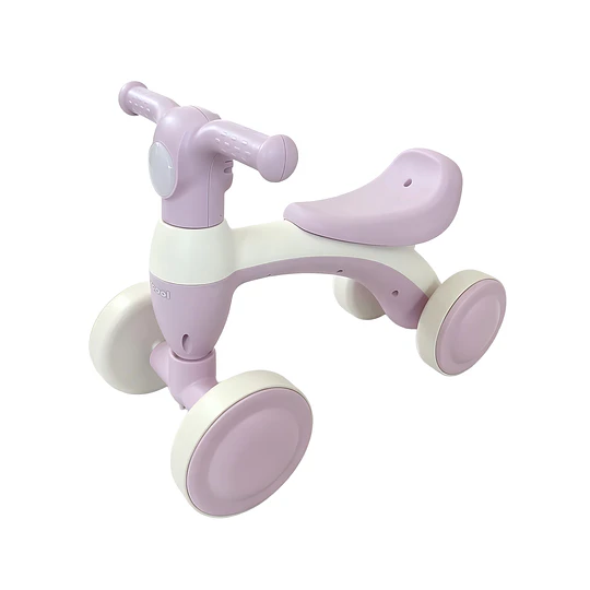 Correpasillos Infantil Mini Bicicleta Aprendizaje 4 Ruedas Rosado