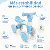 Correpasillos Infantil Mini Bicicleta Aprendizaje 4 Ruedas Azul