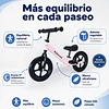 Bicicleta de Equilibrio y Aprendizaje Infantil Aro 12 Rosada