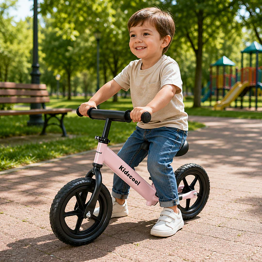 Bicicleta de Equilibrio y Aprendizaje Infantil Aro 12 Rosada