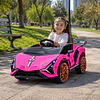 Auto a Batería Infantil Deportivo Rosado 12V Control Remoto