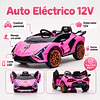 Auto a Batería Infantil Deportivo Rosado 12V Control Remoto