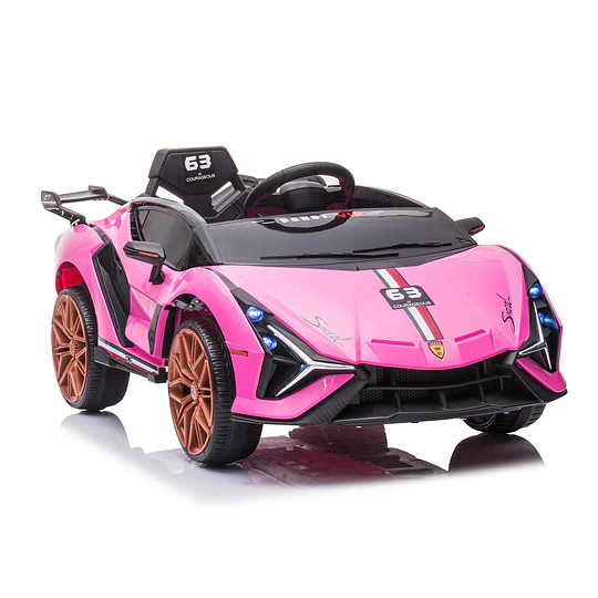 Auto a Batería Infantil Deportivo Rosado 12V Control Remoto