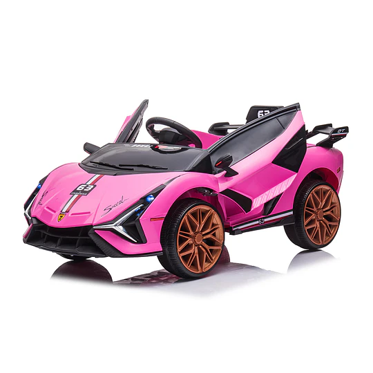 Auto a Batería Infantil Deportivo Rosado 12V Control Remoto