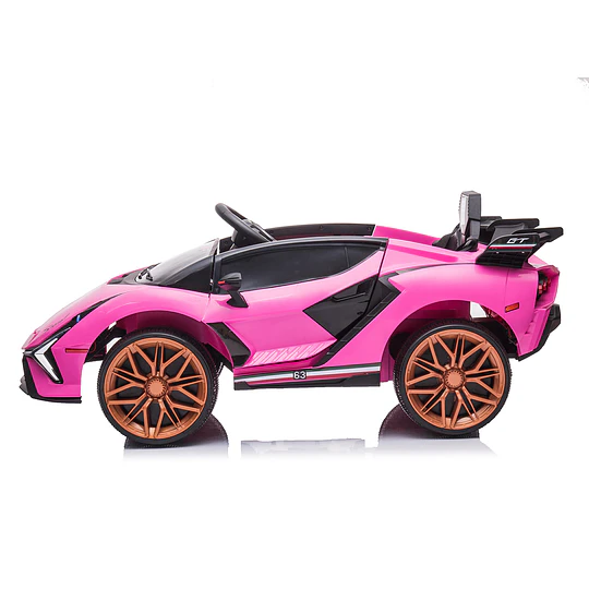 Auto a Batería Infantil Deportivo Rosado 12V Control Remoto
