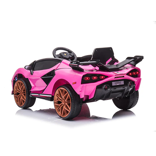 Auto a Batería Infantil Deportivo Rosado 12V Control Remoto