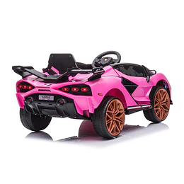 Auto a Batería Infantil Deportivo Rosado 12V Control Remoto- Preventa 20 de Octubre 