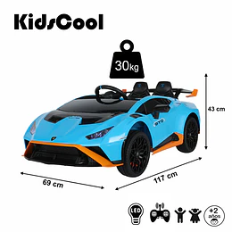 Auto a Batería Lamborghini Huracán Azul 12V Control Remoto- Preventa 20 de Octubre