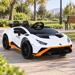 Auto a Batería Lamborghini Huracán Blanco 12V Control Remoto- Preventa 20 de Octubre