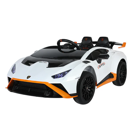 Auto a Batería Lamborghini Huracán Blanco 12V Control Remoto
