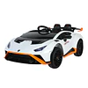 Auto a Batería Lamborghini Huracán Blanco 12V Control Remoto