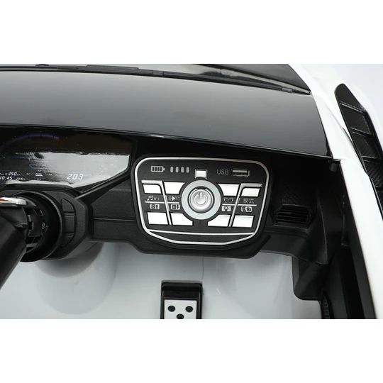 Auto a Batería Lamborghini Huracán Blanco 12V Control Remoto