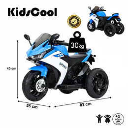  Moto Eléctrica Infantil 3 Ruedas Speed 6V Azul- Preventa 20 Octubre