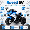  Moto Eléctrica Infantil 3 Ruedas Speed 6V Azul