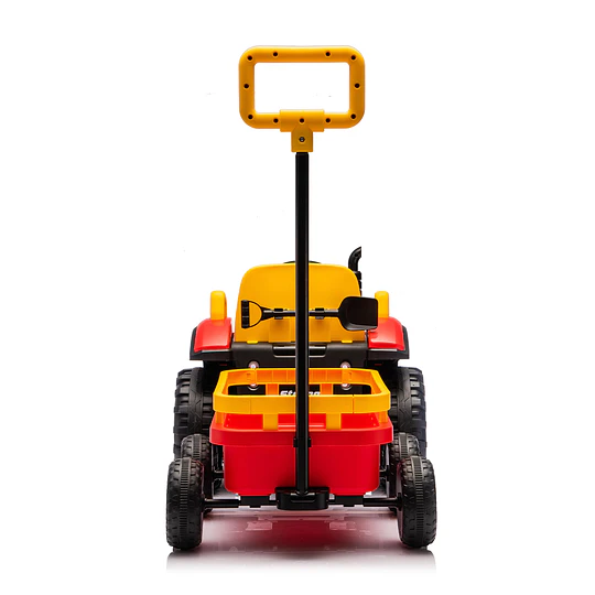 Tractor a Batería Infantil 12V Rojo con Carro y Control