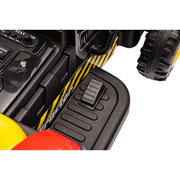 Tractor a Batería Infantil 12V Rojo con Carro y Control -Preventa 20 de Octubre