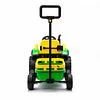 Tractor a Batería Infantil 12V Verde con Carro y Control