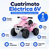 Cuatrimoto Eléctrica Infantil 4 Ruedas 6V Blanca -Preventa 15 de Octubre