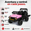 Auto a Batería Infantil Todoterreno Rosado 12V Control Remoto- Preventa 15 de Octubre