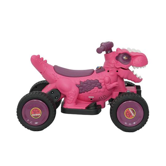 Cuatrimoto Eléctrica Infantil 12V Dino Rex Rosada 