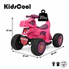 Cuatrimoto Eléctrica Infantil 12V Dino Rex Rosada 